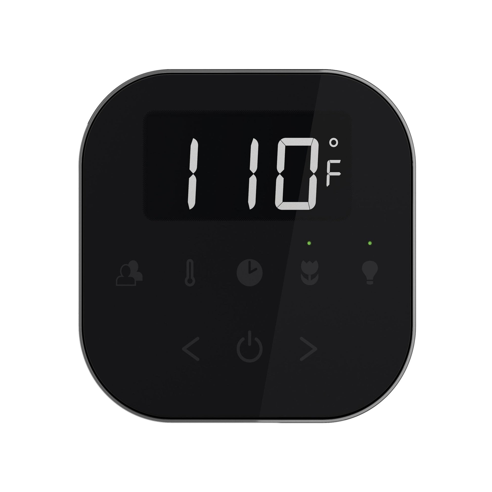 MrSteam AirTempo 4" × 4" × 1" Steam Shower Control in Black with Oil Rubbed Bronze Bezel