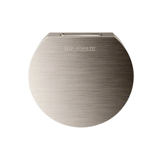 MrSteam Aroma Designer 3" x 3" x 1" Brushed Nickel Round SteamHead For All eSeries Generators iTempo & iTempoPlus Control