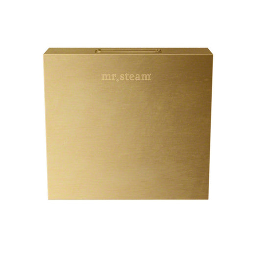 MrSteam Aroma Designer 3" x 3" x 1" Satin Brass Square Steam Head For All eSeries Generators iTempo & iTempoPlus Control