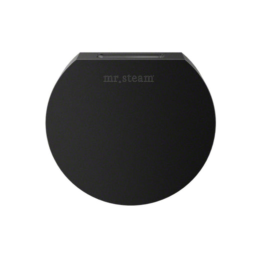 MrSteam Aroma Designer Steam 3" x 3" x 1" Matte Black Round SteamHead For All eSeries Generators iTempo & iTempoPlus Control