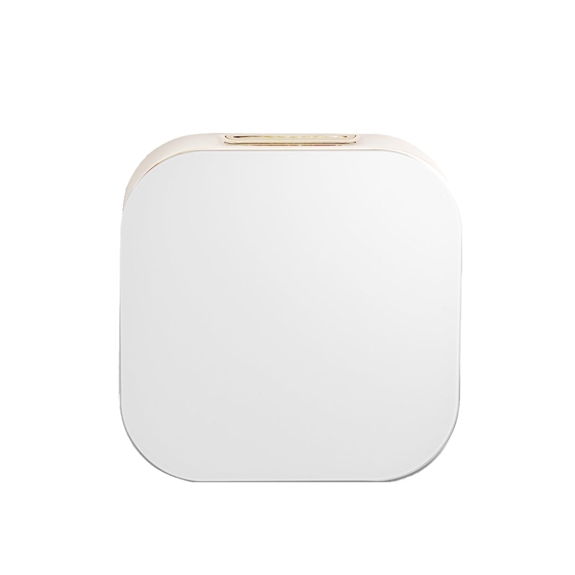 MrSteam Aroma Glass 3" x 3" x 1" Brushed Nickel Stainless Steel Steam Head in White for All eSeries Generator Controls