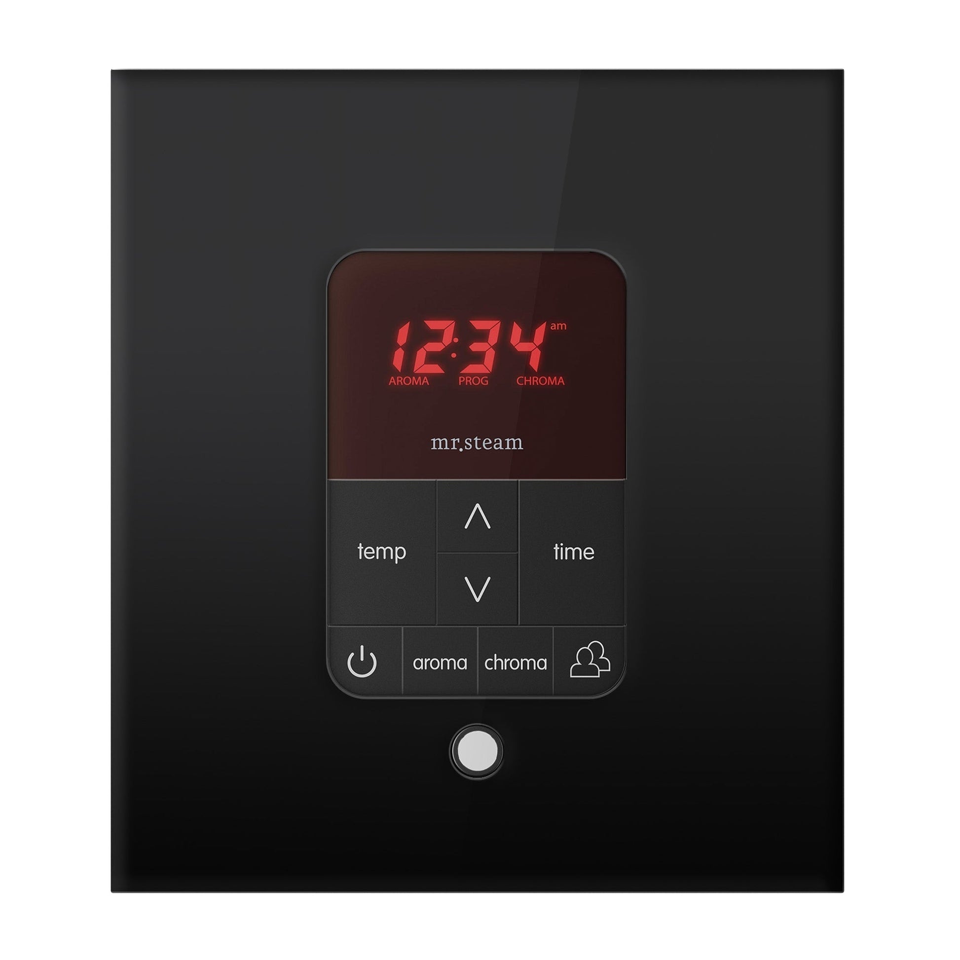 MrSteam Basic Butler 28" x 13" x 11" Steam Generator Control Kit Package in Square Black