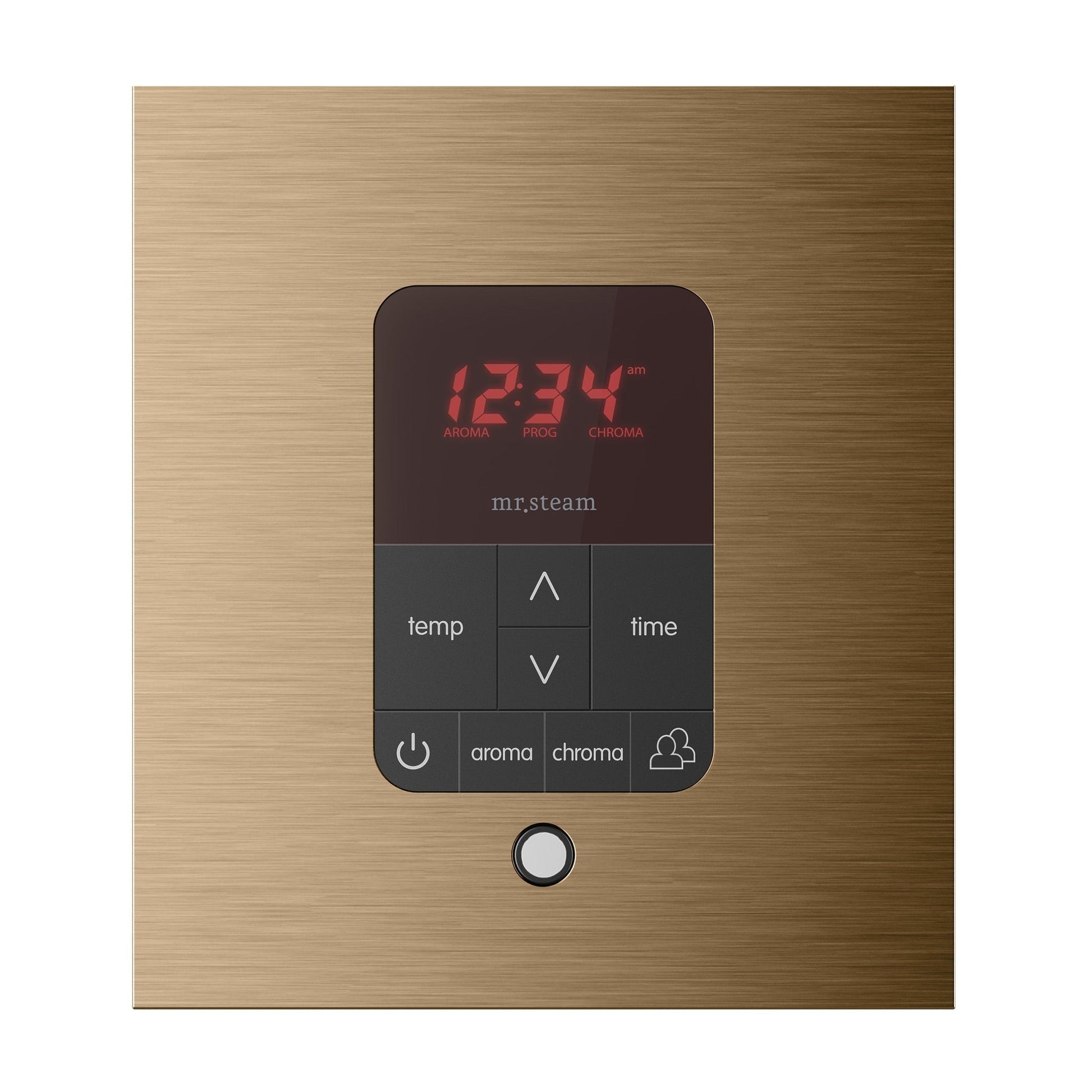 MrSteam Basic Butler 28" x 13" x 11" Steam Generator Control Kit Package in Square Brushed Bronze