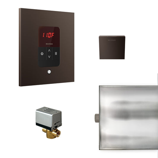 MrSteam Basic Butler 28" x 13" x 11" Steam Generator Control Kit Package in Square Oil Rubbed Bronze
