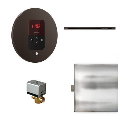 MrSteam Basic Butler Linear 28" x 13" x 11" Steam Generator Control Kit Package in Round Oil Rubbed Bronze