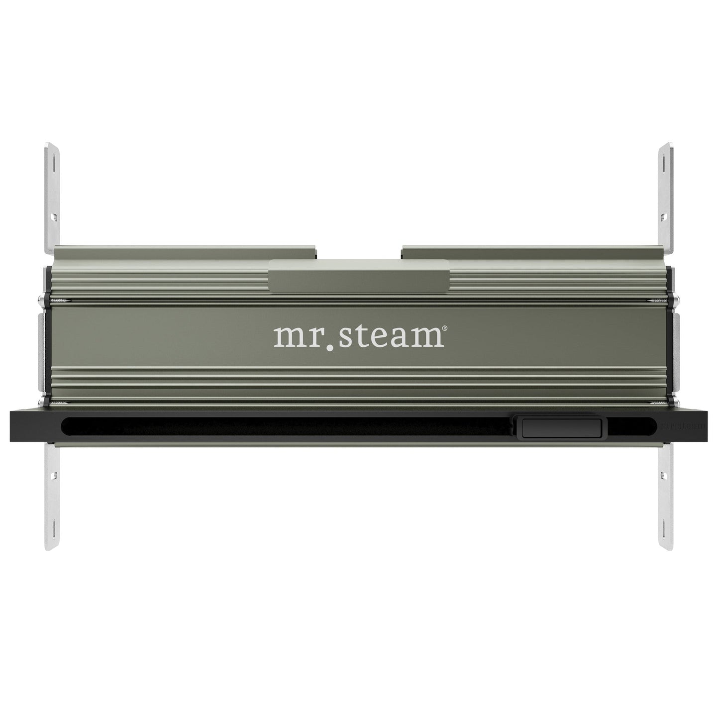 MrSteam Basic Butler Linear 28" x 13" x 11" Steam Generator Control Kit Package in Square Matte Black