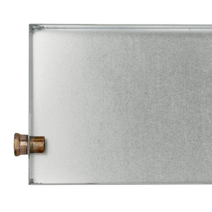 MrSteam Butler 28" x 13" x 11" Brushed Nickel Steam Generator Control Kit Package in Square with Autoflush, Condensation Pan, Steamlinx, Steamhead