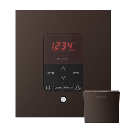 MrSteam Butler 28" x 13" x 11" Oil Rubbed Bronze Steam Generator Control Kit Package in Square with Autoflush, Condensation Pan, Steamlinx, Steamhead
