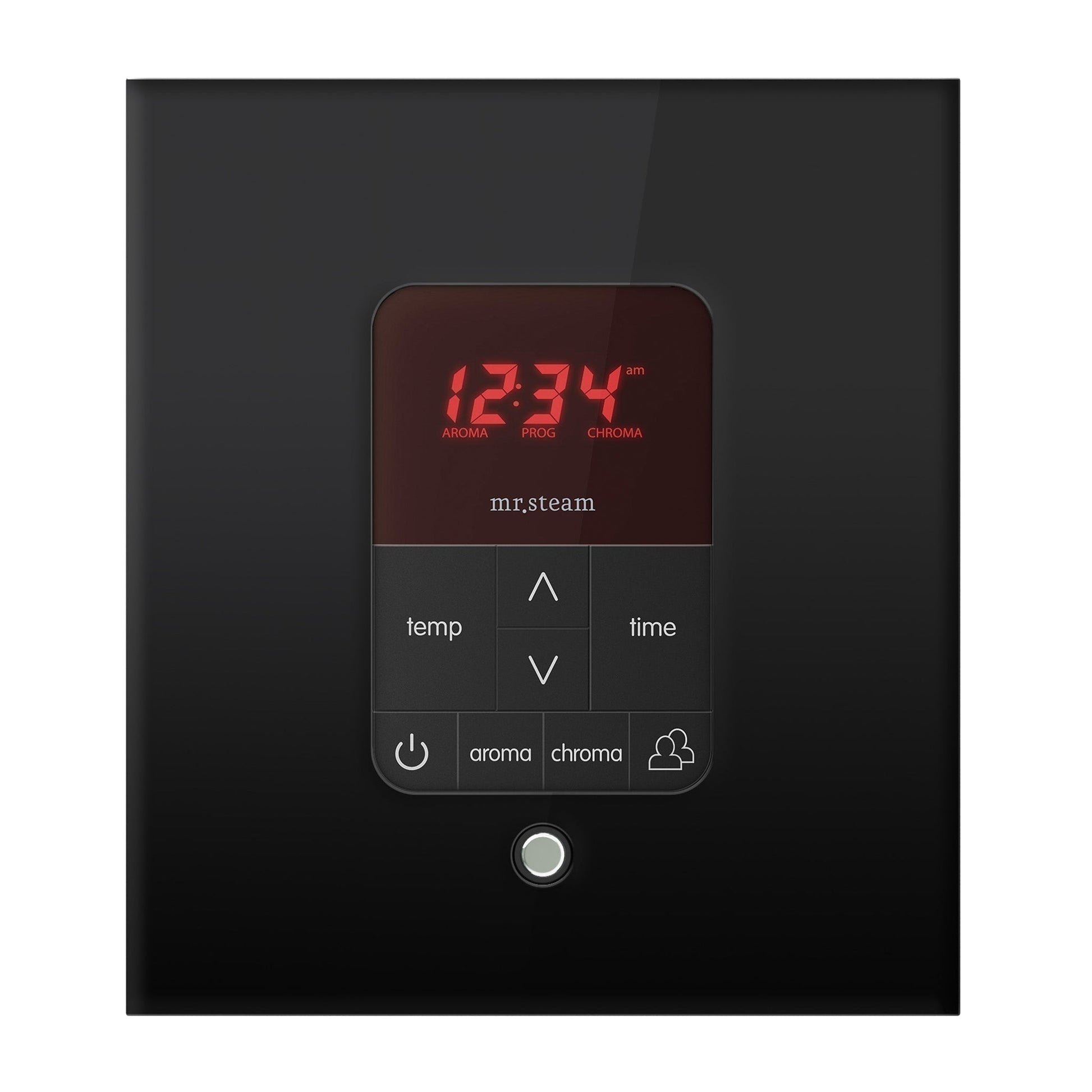 MrSteam Butler 36 x 12 x 12 Matte Black Max Steam Generator Control Kit Package in Square with Autoflush, Condensation Pan, Steamlinx, Steamhead