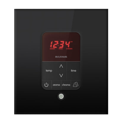 MrSteam Butler 36 x 12 x 12 Matte Black Max Steam Generator Control Kit Package in Square with Autoflush, Condensation Pan, Steamlinx, Steamhead