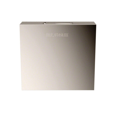 MrSteam Butler 36 x 12 x 12 Polished Nickel Max Steam Generator Control Kit Package in Square with Autoflush, Condensation Pan, Steamlinx, Steamhead