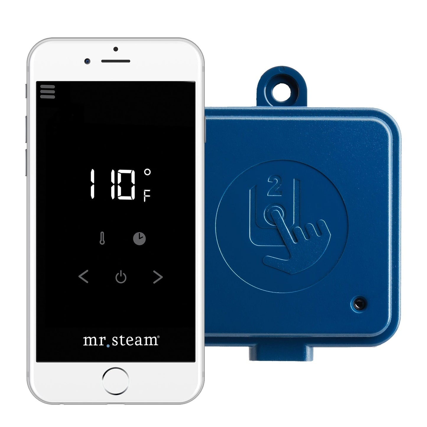 MrSteam Butler Linear 28" x 13" x 11" Steam Generator Control Kit Package in Round Custom Plating with Autoflush, Condensation Pan, Steamlinx, Steamhead