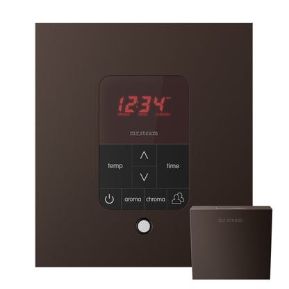 MrSteam Butler Linear 28" x 13" x 11" Steam Generator Control Kit Package in Square Oil Rubbed Bronze with Autoflush, Condensation Pan, Steamlinx, Steamhead