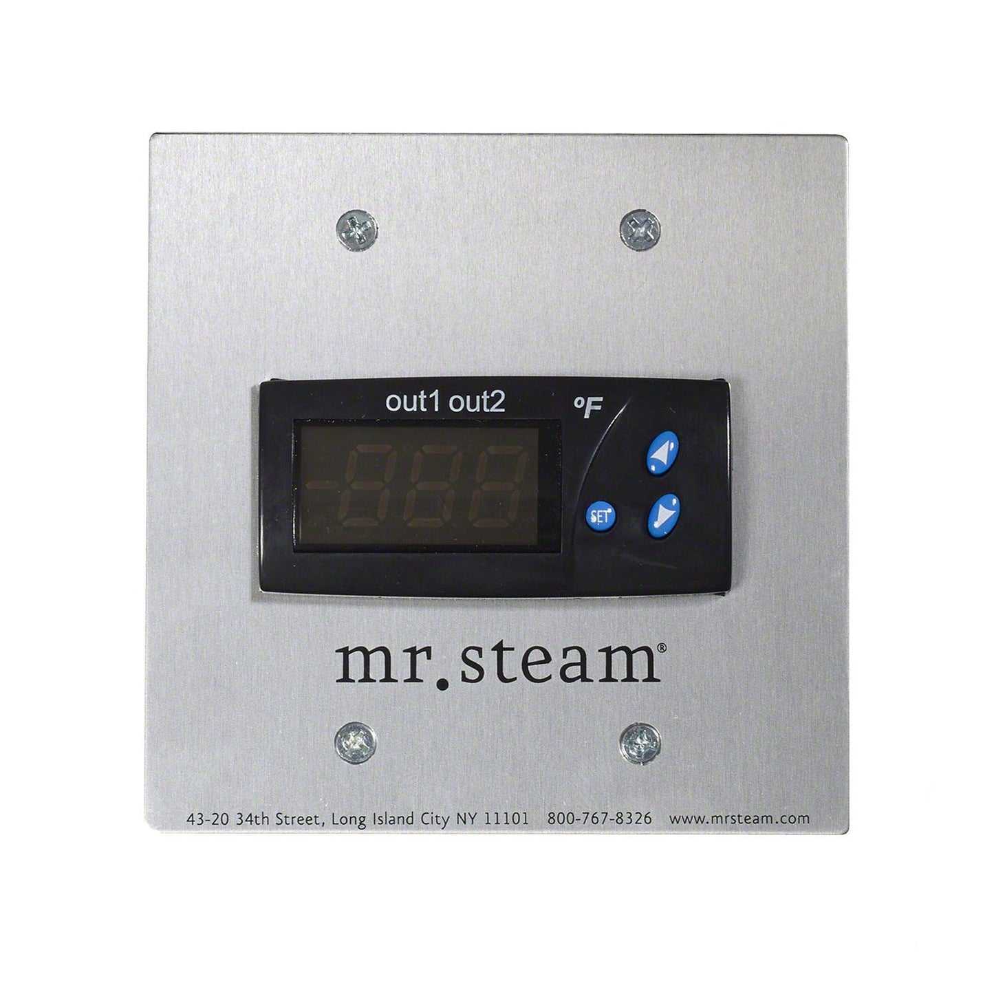MrSteam Commercial CU1 Generator Package 12 kW 600 V with Digital 1 Control Package and Blowdown Tank & Steamhead