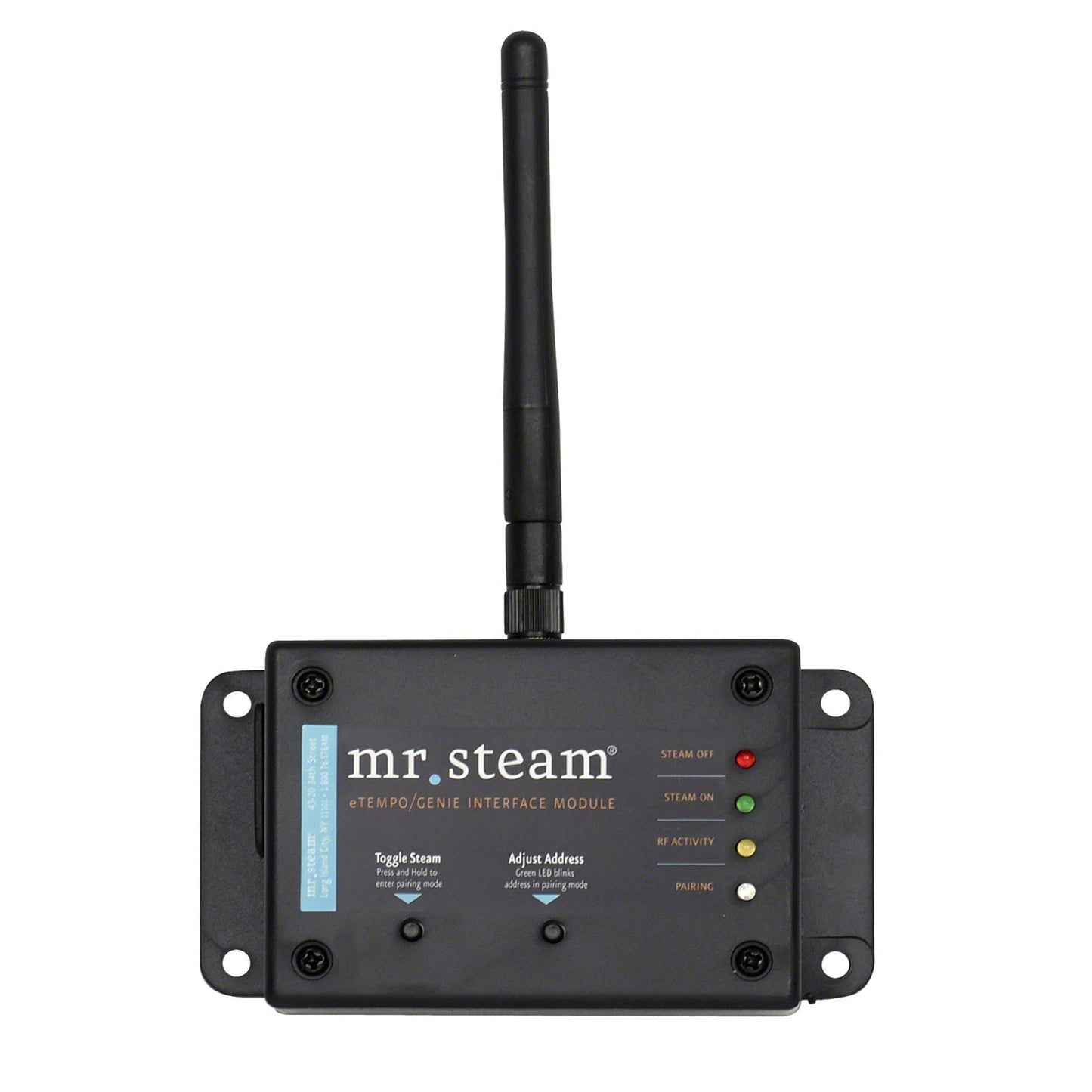 MrSteam HomeWizard 7" x 4" x 1" Black Hardwired Home Automation Steam System With Interface Module and Remote Control Fob For MS, MSSUPER, and MAX Residential Generators