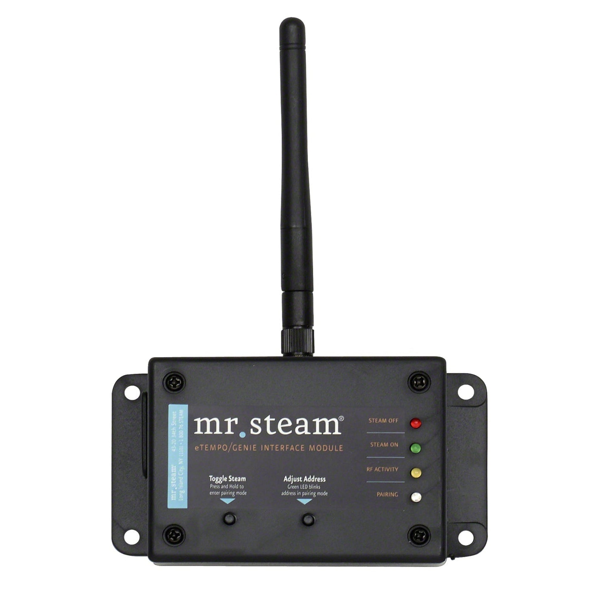 MrSteam HomeWizard 7" x 4" x 1" White Hardwired Home Automation Steam System With Interface Module And Remote Control Fob For MS, MSSUPER, and MAX Residential Generators
