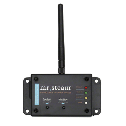 MrSteam HomeWizard 7" x 4" x 1" White Hardwired Home Automation Steam System With Interface Module And Remote Control Fob For MS, MSSUPER, and MAX Residential Generators