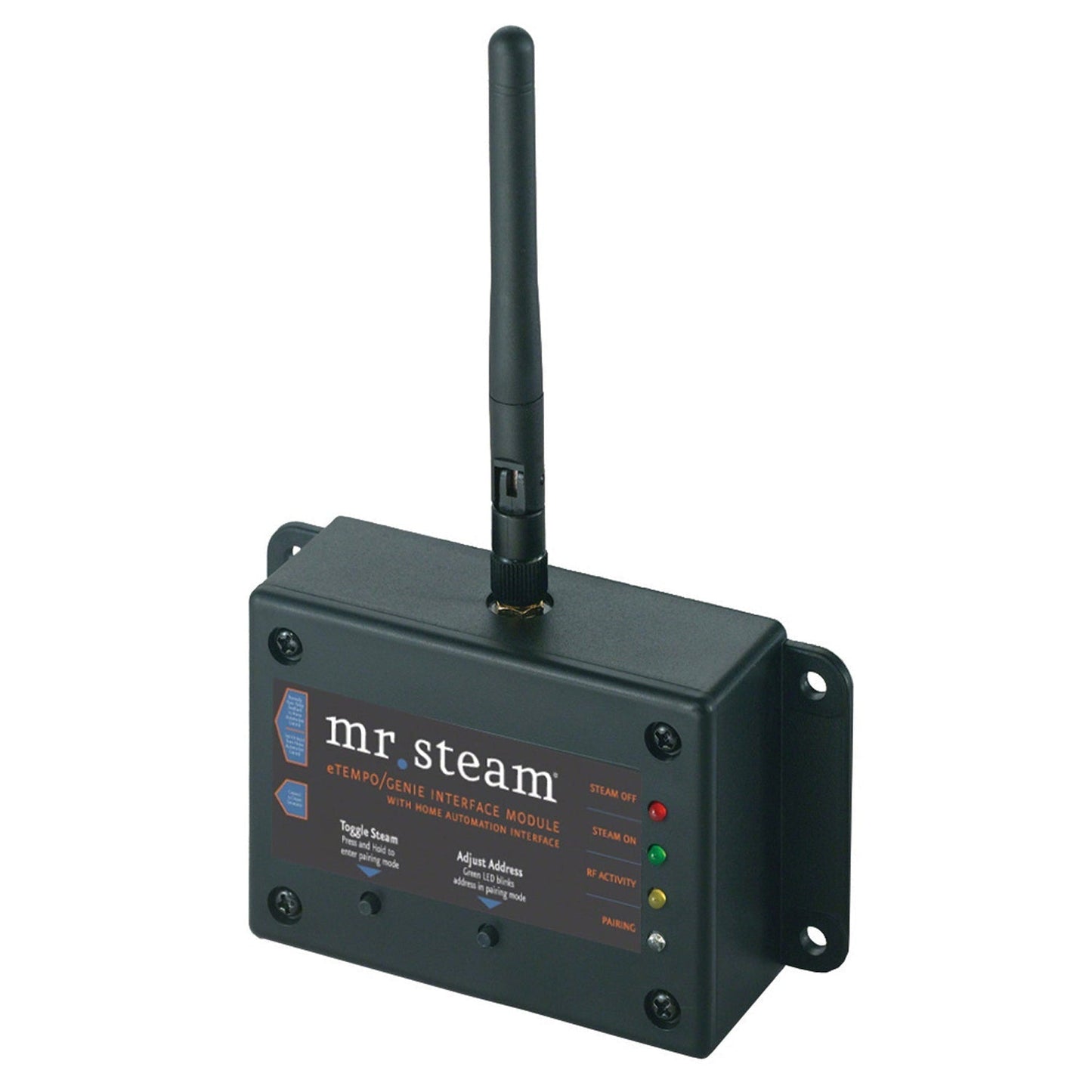 MrSteam HomeWizard 7" x 4" x 1" White Hardwired Home Automation Steam System With Interface Module And Remote Control Fob For MS, MSSUPER, and MAX Residential Generators
