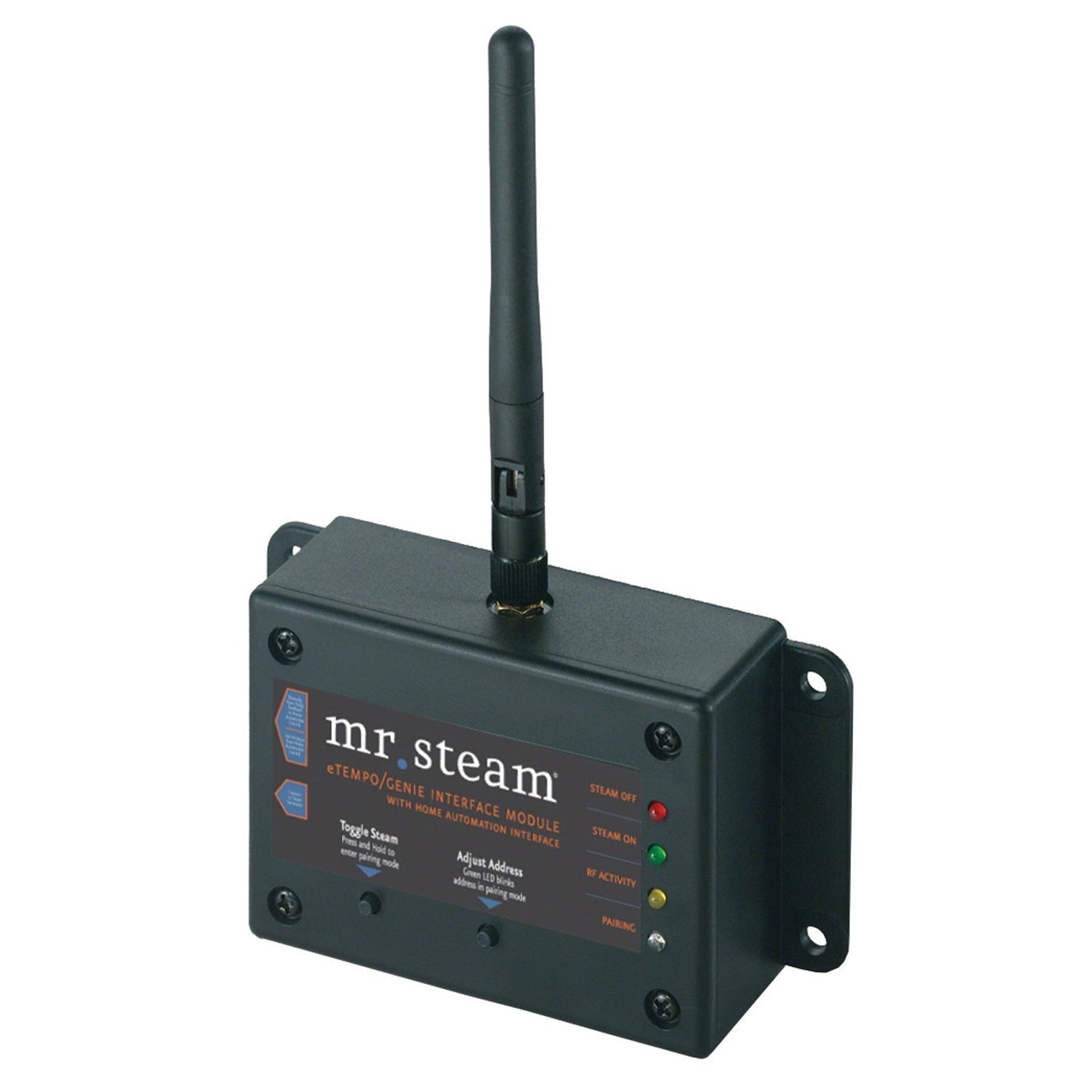 MrSteam HomeWizard 7" x 4" x 1" White Hardwired Home Automation Steam System With Interface Module And Remote Control Fob For MS, MSSUPER, and MAX Residential Generators