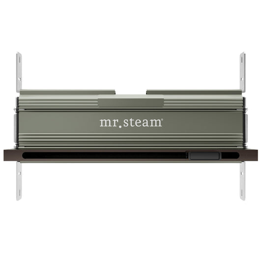 MrSteam Linear 10" × 17" × 5" Oil Rubbed Bronze Stainless Steel Steam Head With AromaTray For All eSeries Generators