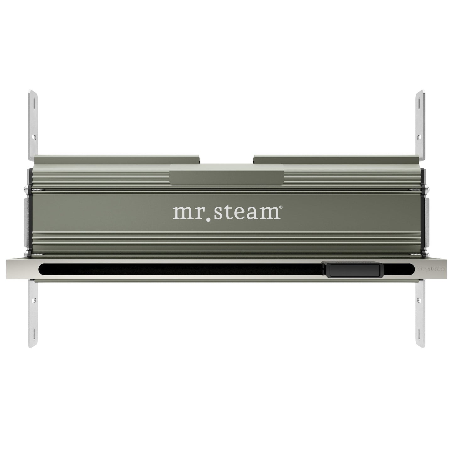 MrSteam Linear 10" × 17" × 5" Polished Nickel Stainless Steel Steam Head With AromaTray For All eSeries Generators