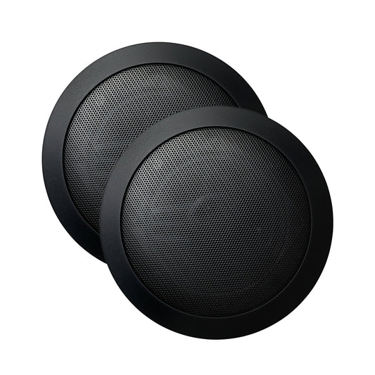 MrSteam MusicTherapy Black in Round Audio Speakers With Powerful Bass