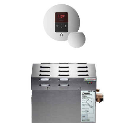 MrSteam e-SERIES MS150EC1 6 kW Steam Bath Generator With iTempo Polished Chrome Control