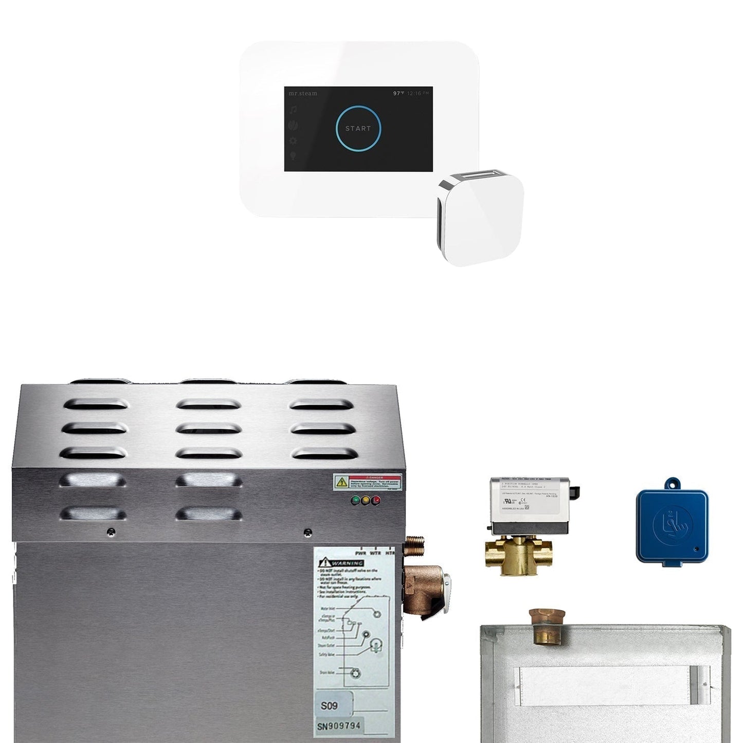 MrSteam e-SERIES MS400EC1 9 kW Steam Generator Incl iSteam3 Control With iButler Package