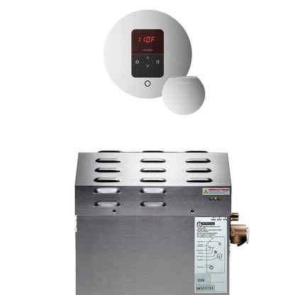 MrSteam e-SERIES MSSUPER1EC1 10 kW Steam Bath Generator Incl iTempo Polished Chrome Control