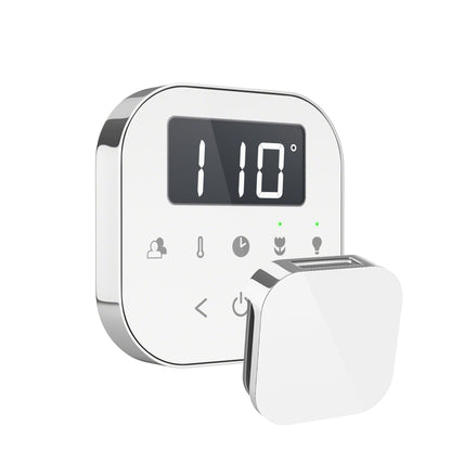 MrSteam e-SERIES MSSUPER2EC1 12 kW Steam Generator Incl AirTempo Polished Chrome Control