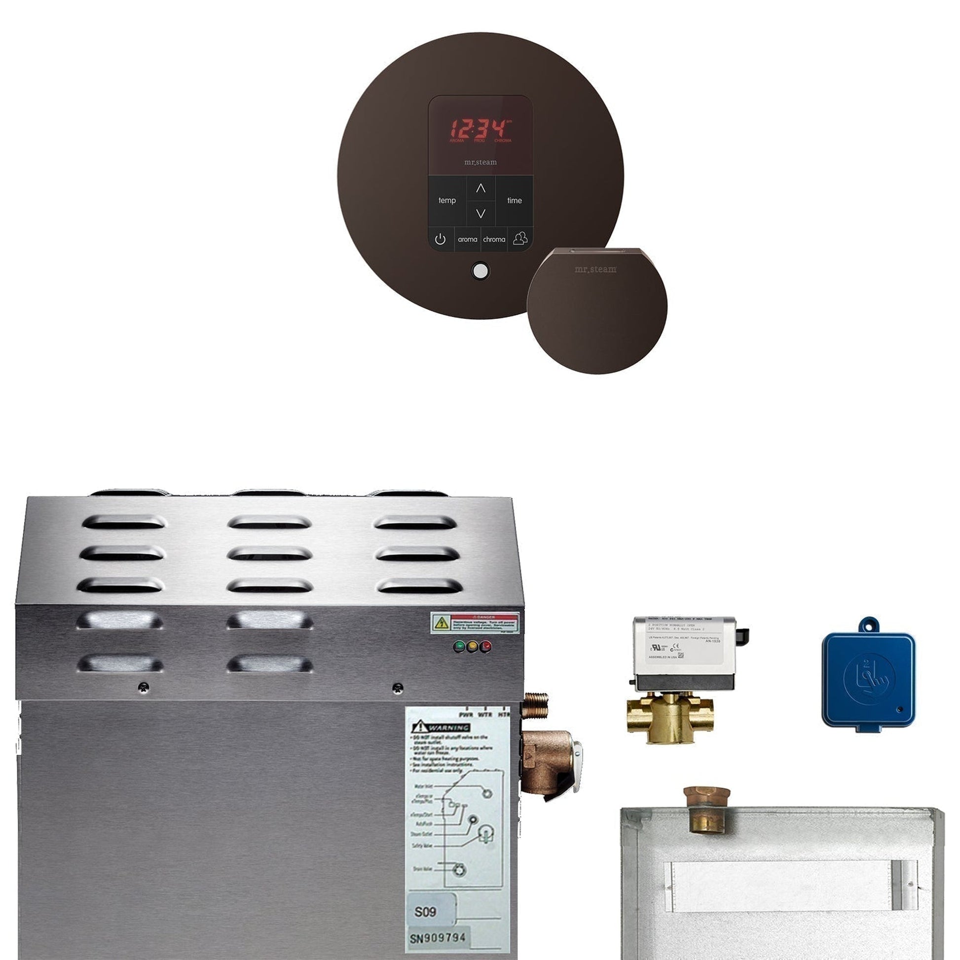 MrSteam e-SERIES MSSUPER2EC1 12 kW Steam Generator Incl iTempoPlus Control With Butler Package