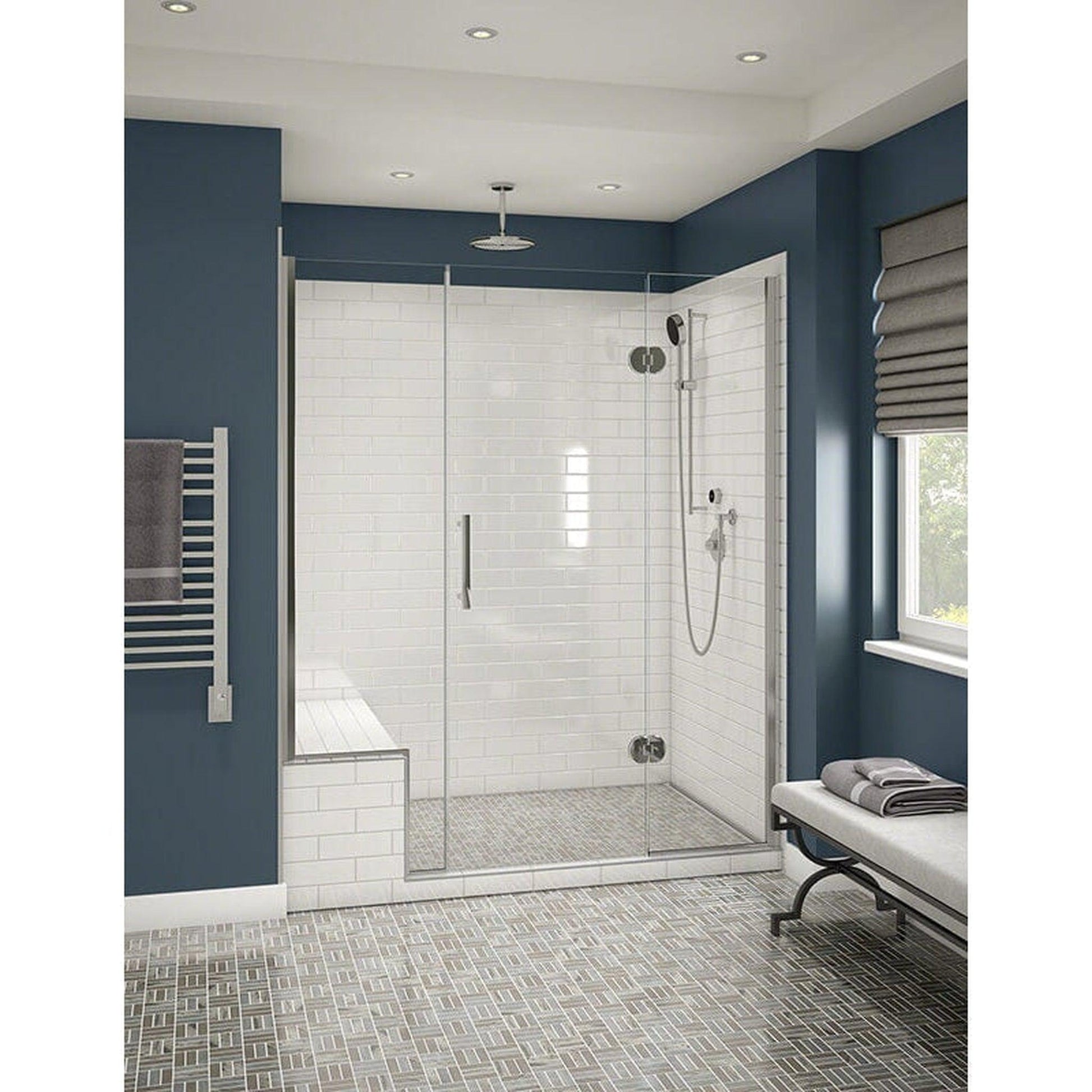 MrSteam iTempo 5 x 5 x 1 White in Square Steam Shower Control with – US  Bath Store