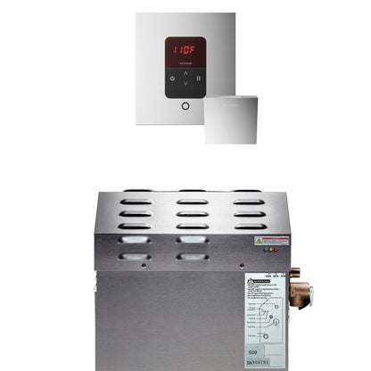 MrSteam e-SERIES MSSUPER3EC1 15 kW Steam Bath Generator Incl iTempo Polished Chrome Control