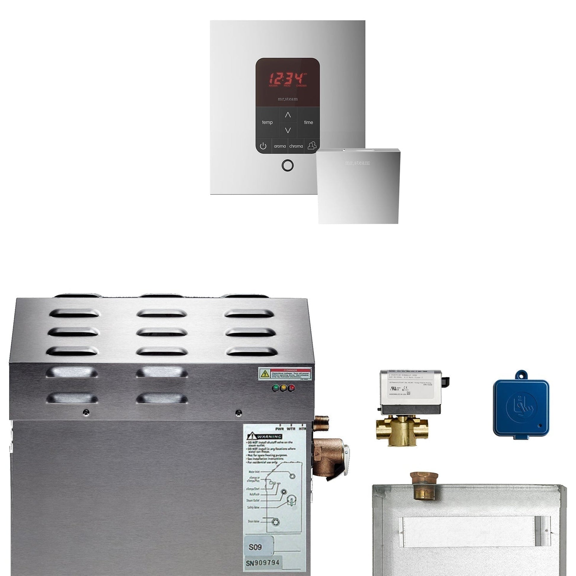 MrSteam e-SERIES MSSUPER3EC1 15 kW Steam Generator Incl iTempoPlus Control With Butler Package