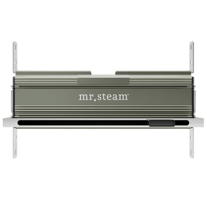 MrSteam iDream 36" x 24" x 18" Black in Max Linear Polished Chrome Steam Generator Control Kit Package