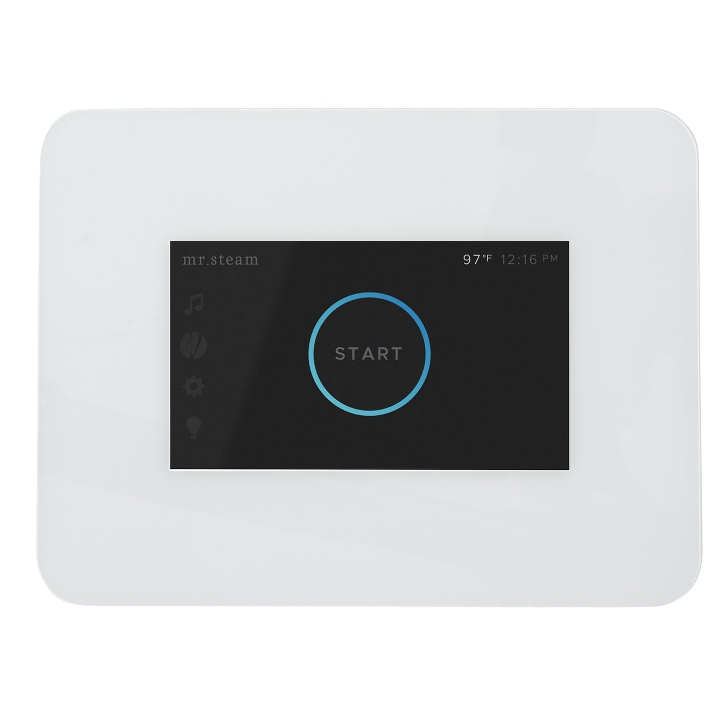 MrSteam iDream 36" x 24" x 18" White Max Linear Brushed Bronze Steam Generator Control Kit Package