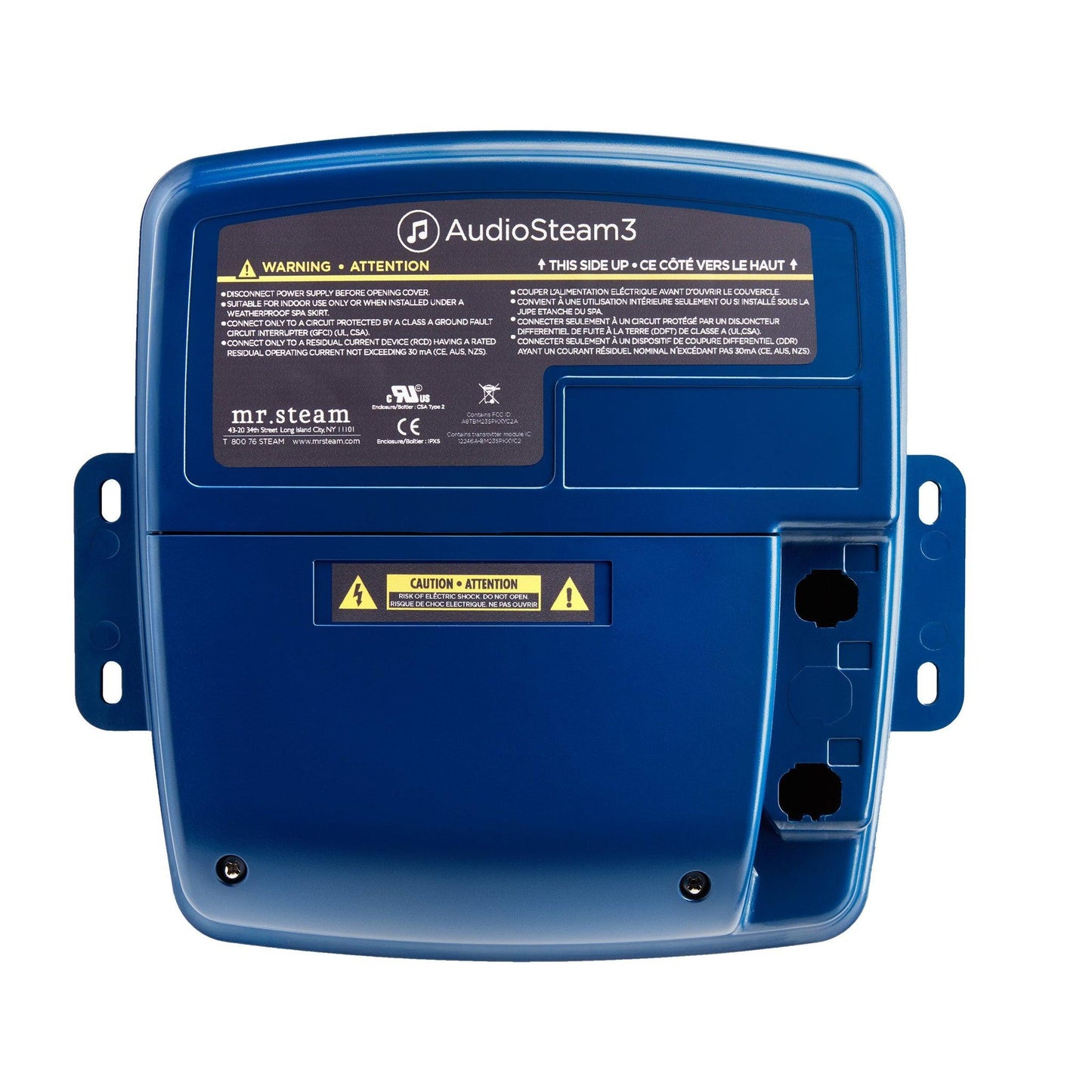 MrSteam iDream 36" x 24" x 18" White Max Linear Brushed Nickel Steam Generator Control Kit Package