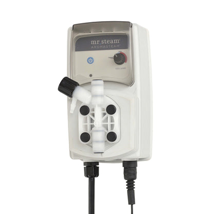 MrSteam iDream 36" x 24" x 18" White Max Linear Brushed Nickel Steam Generator Control Kit Package