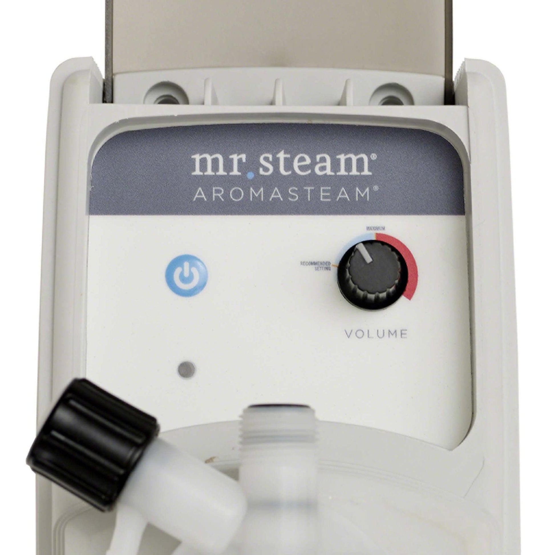 MrSteam iDream 36" x 24" x 18" White Max Linear Brushed Nickel Steam Generator Control Kit Package