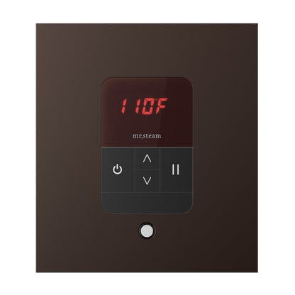 MrSteam iTempo 5" x 5" x 1" Oil Rubbed Bronze in Square Steam Shower Control