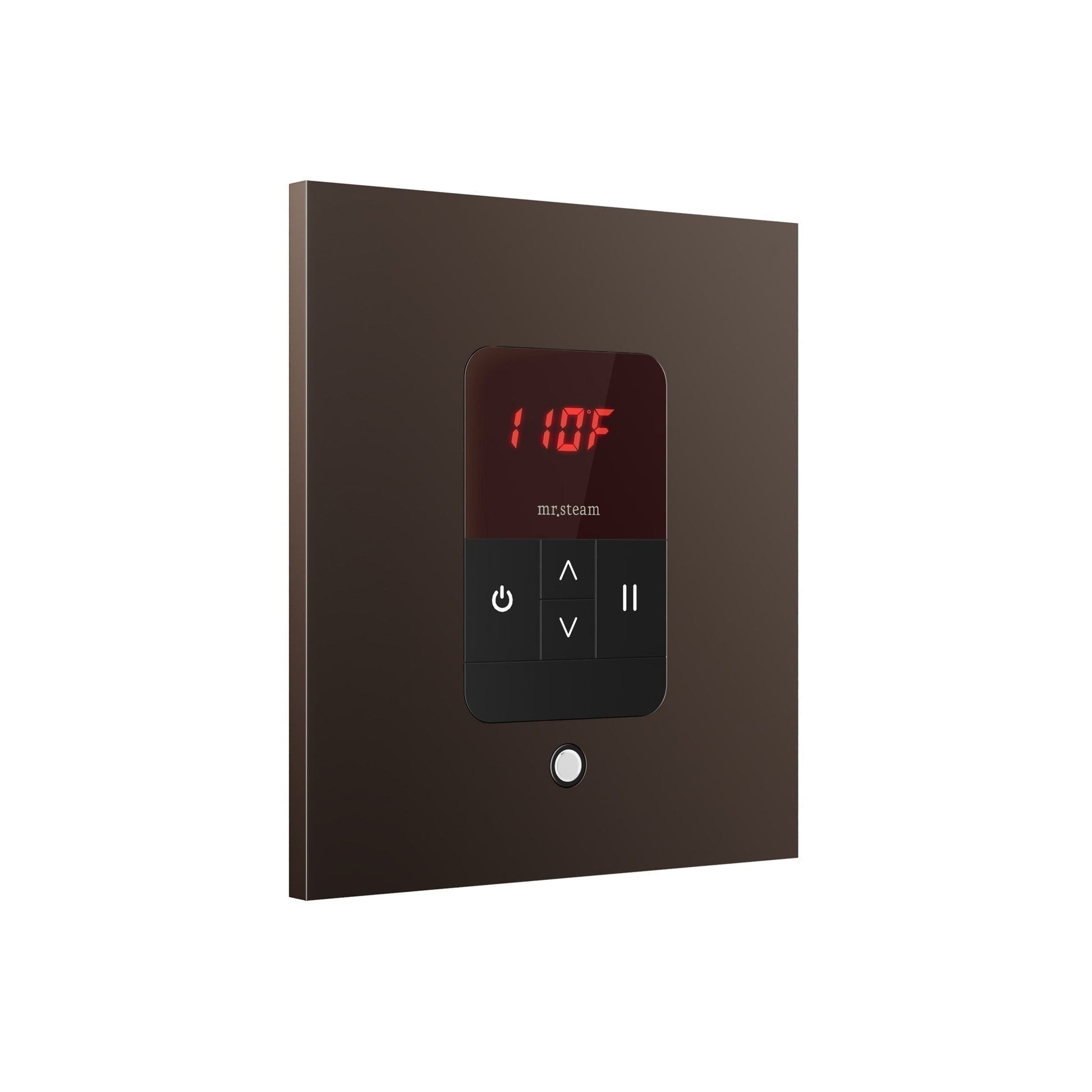 MrSteam iTempo 5" x 5" x 1" Oil Rubbed Bronze in Square Steam Shower Control