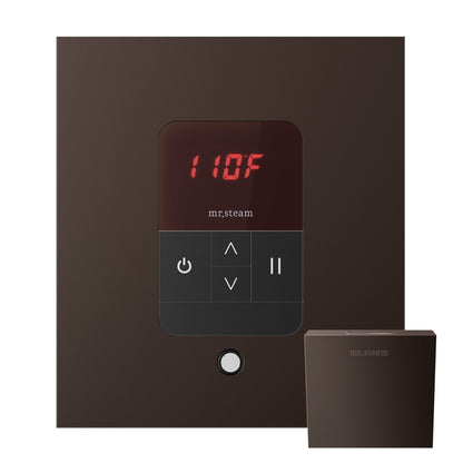 MrSteam iTempo 5" x 5" x 1" Oil Rubbed Bronze in Square Steam Shower Control