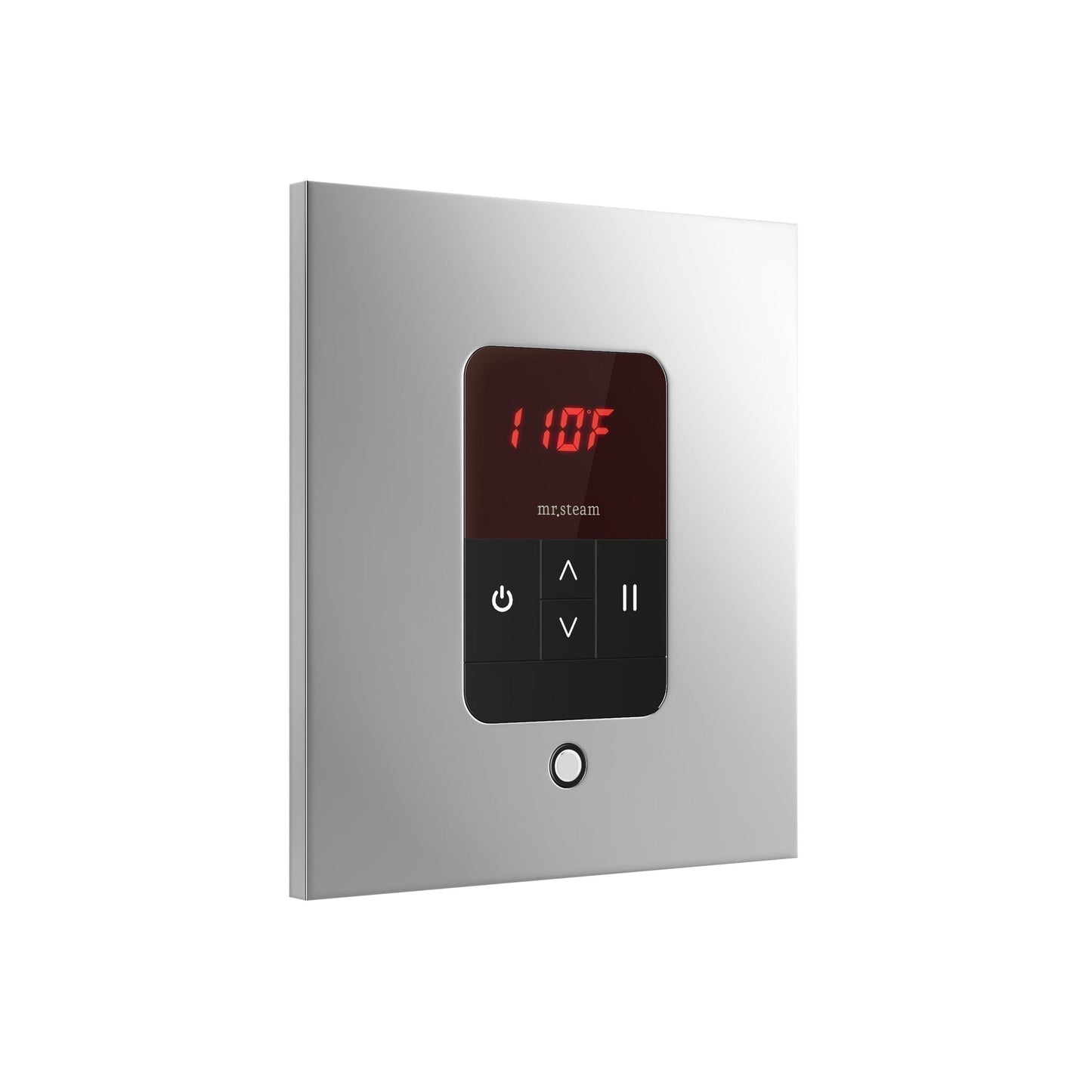 MrSteam iTempo 5" x 5" x 1" Polished Chrome in Square Steam Shower Control