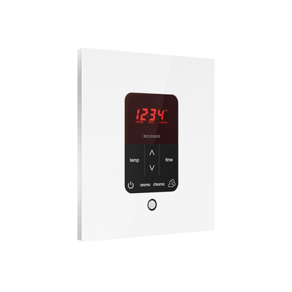 MrSteam iTempoPlus 5" x 4" x 1" Brushed Nickel in Square Steam Shower Control