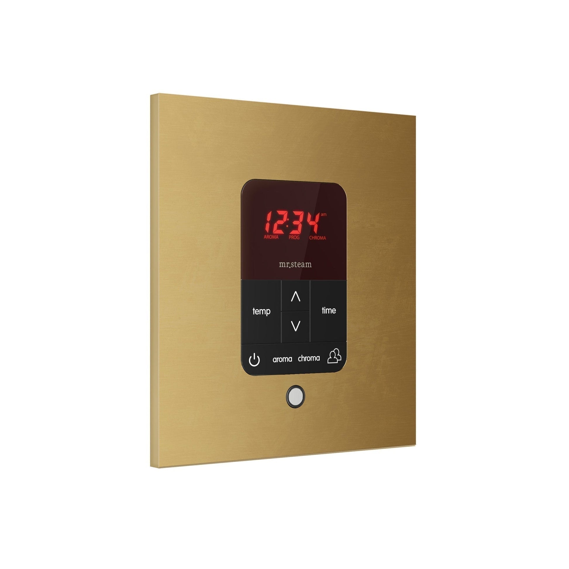 MrSteam iTempoPlus 5" x 4" x 1" Brushed Nickel in Square Steam Shower Control