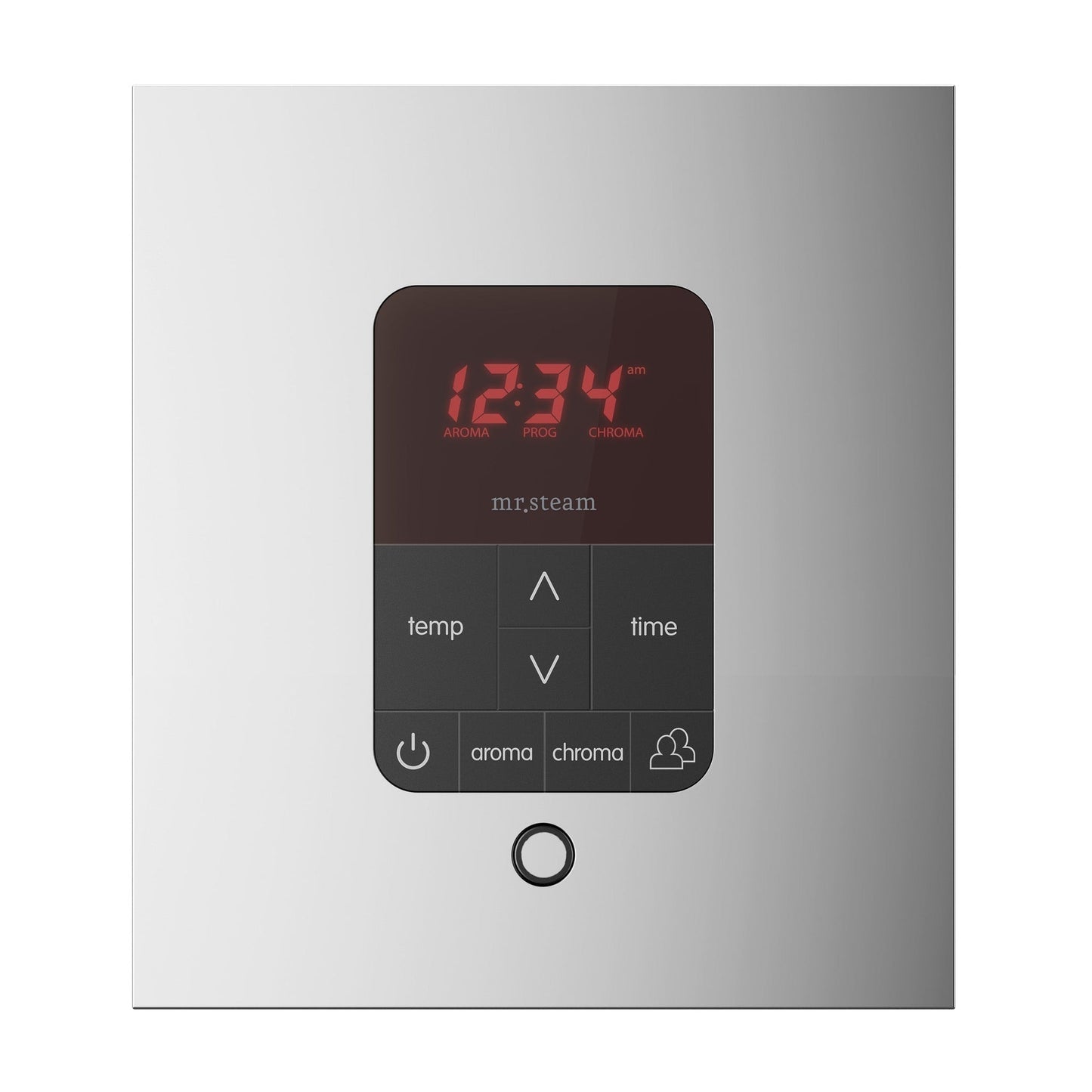 MrSteam iTempoPlus 5" x 4" x 1" Polished Chrome in Square Steam Shower Control