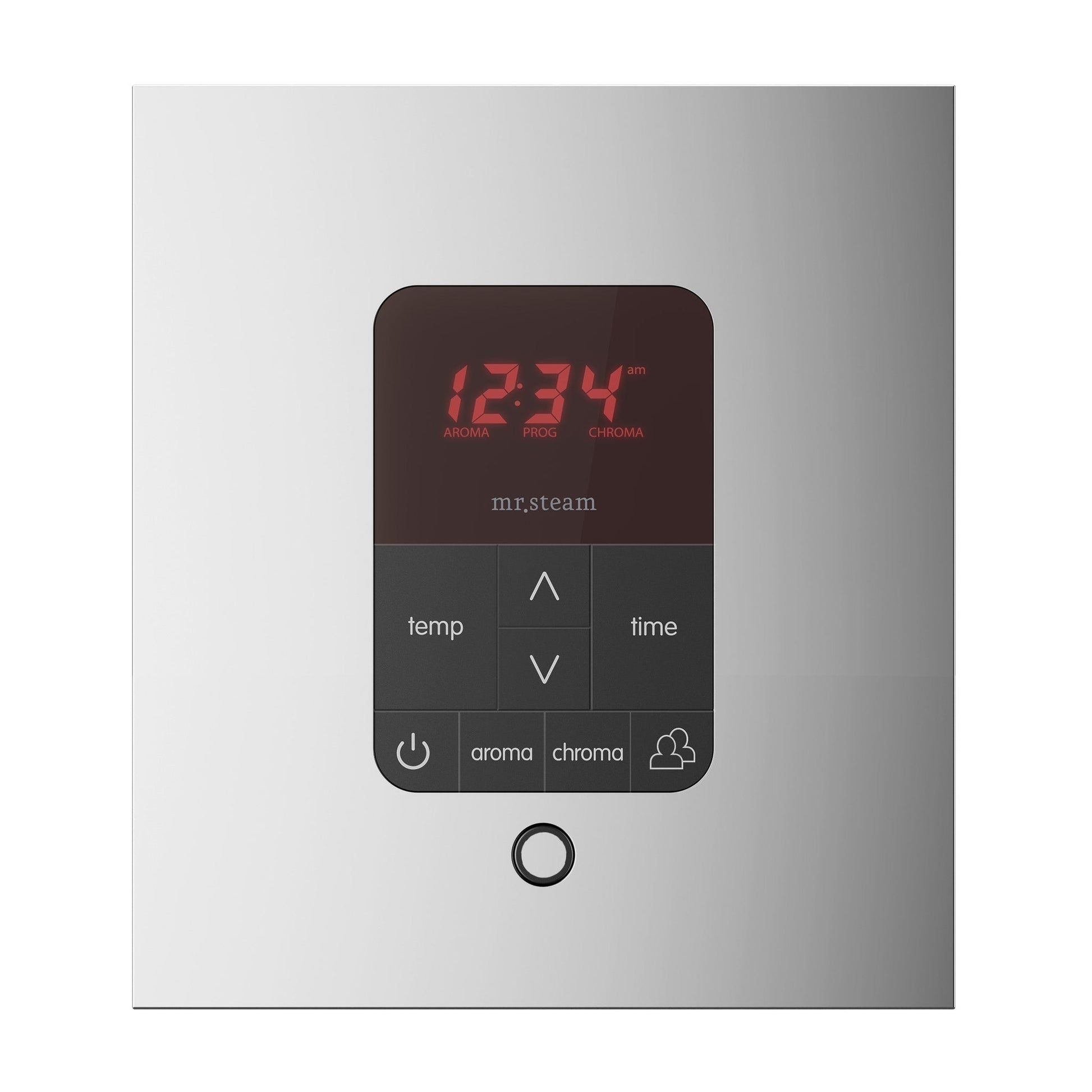 MrSteam iTempoPlus 5" x 4" x 1" Polished Chrome in Square Steam Shower Control