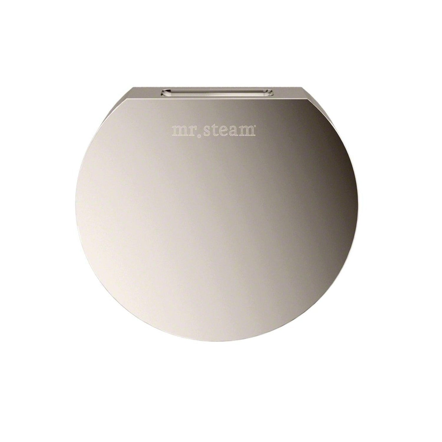 MrSteam iTempoPlus 5" x 5" x 1" Polished Nickel in Round Steam Shower Control