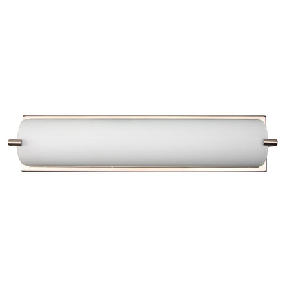 Norwell Lighting Alto 18" Brushed Nickel LED ADA Sconce With Matte Opal Glass Diffuser