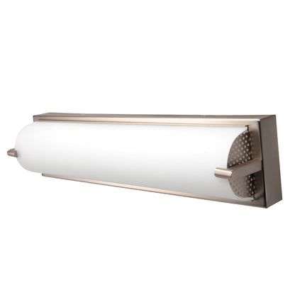 Norwell Lighting Alto 18" Brushed Nickel LED ADA Sconce With Matte Opal Glass Diffuser